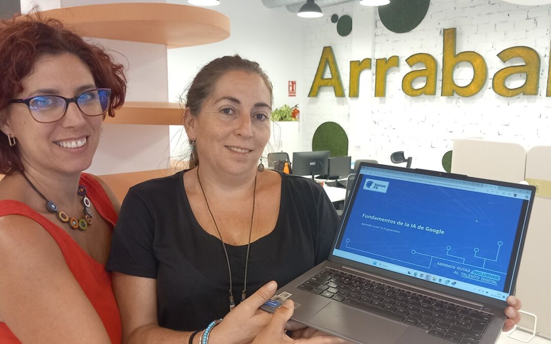 Arrabal-AID y los Servicios Sociales Comunitarios acercan con el apoyo de Fundación Somos F5 las nuevas tecnologías y la IA a las personas en riesgo de exclusión social de Málaga